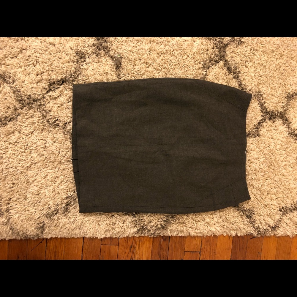 Gray Pencil Skirt